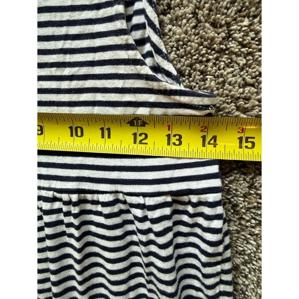 J. Crew crewcuts girls tiered casual sleeveless maxi dress, XL, navy & white